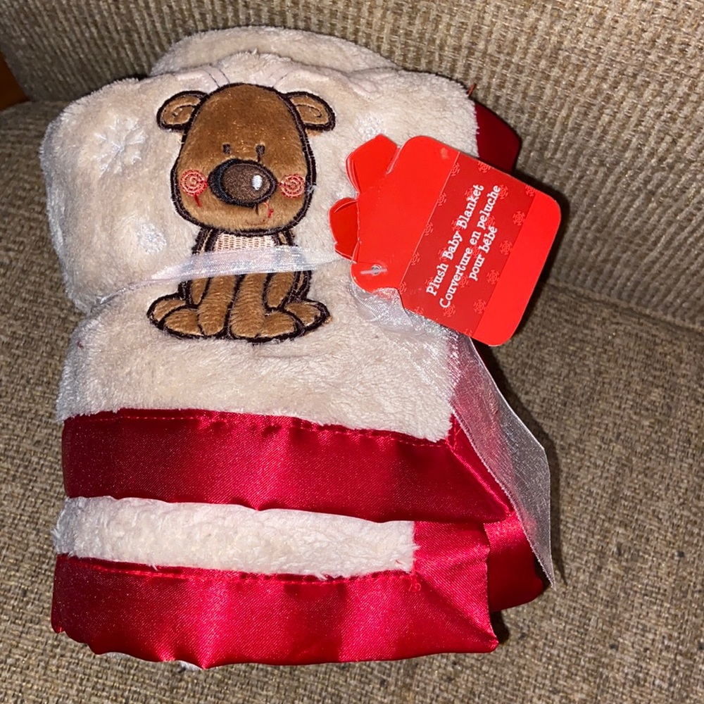 Plush baby blanket